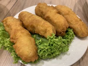 Fried vege prawn  at Yes Natural Restaurant 悦意坊 in Central Singapore