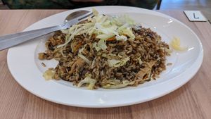 Olive fried rice at Yes Natural Restaurant 悦意坊 in Central Singapore