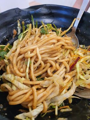 Salad noodle with peanut sauce ~ Circuit Breaker Period Phase 2 at Yes Natural Restaurant 悦意坊 in Central Singapore