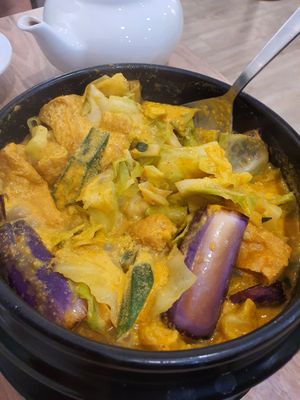 Curry vege ~ Circuit Breaker Period Phase 2 at Yes Natural Restaurant 悦意坊 in Central Singapore