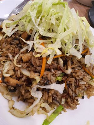 Olive fried rice ~ Circuit Breaker Period Phase 2 at Yes Natural Restaurant 悦意坊 in Central Singapore