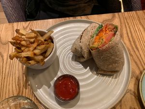 Buffalo Wrap at Fresh on Spadina in Toronto