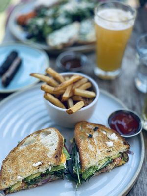 Avocado grilled cheese  at Fresh on Spadina in Toronto