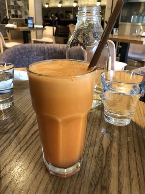 The Glow - If you love carrot/ginger/turmeric, then this is the juice for you!  at Fresh on Spadina in Toronto