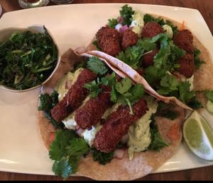 squash tacos at Fresh on Spadina in Toronto