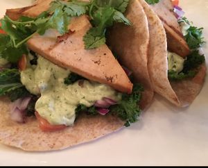 tofu tacos at Fresh on Spadina in Toronto