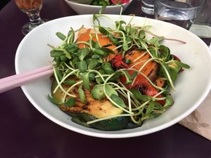 Dinner bowl at Fresh on Spadina in Toronto