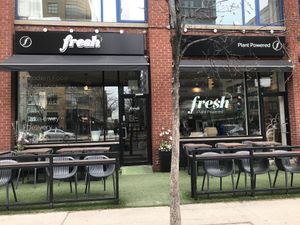 Renovated storefront  at Fresh on Spadina in Toronto