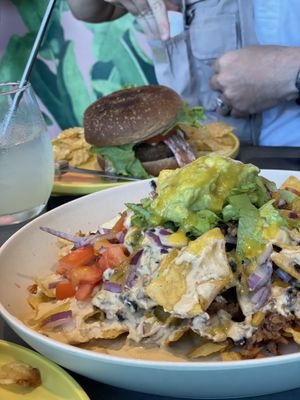 Nachos with jackfruit ✨ at Vibe in Hilo
