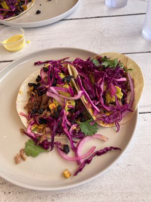 Vegan jackfruit tacos!  at Vibe in Hilo