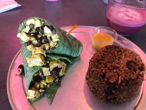 Breakfast Spliff with Fried Rice  at Vibe in Hilo