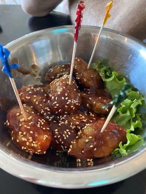 Lilikoi bbq wings  at Vibe in Hilo