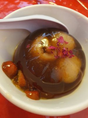 Sea coral pudding ~ 2021 Reunion Lunch at Eight Treasures Vegetarian 八宝素食馆 in Central Singapore