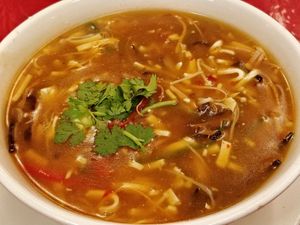 SzeChuan Hot and sour soup at Eight Treasures Vegetarian 八宝素食馆 in Central Singapore