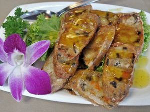 Honey Sauce Ham Roll  at Eight Treasures Vegetarian 八宝素食馆 in Central Singapore