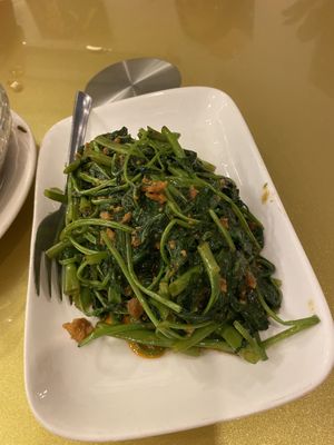 Sambal Kangkong  at Eight Treasures Vegetarian 八宝素食馆 in Central Singapore
