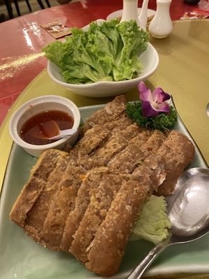 Peking duck  at Eight Treasures Vegetarian 八宝素食馆 in Central Singapore