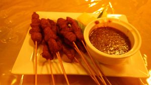 Seitan Satay Skewers at Eight Treasures Vegetarian 八宝素食馆 in Central Singapore