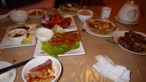 Eight treasures feast at Eight Treasures Vegetarian 八宝素食馆 in Central Singapore