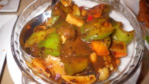 Bitter gourd and black bean sauce at Eight Treasures Vegetarian 八宝素食馆 in Central Singapore