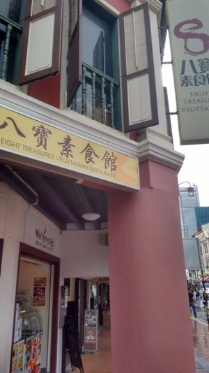 Can't miss it at Eight Treasures Vegetarian 八宝素食馆 in Central Singapore
