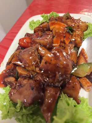   at Eight Treasures Vegetarian 八宝素食馆 in Central Singapore