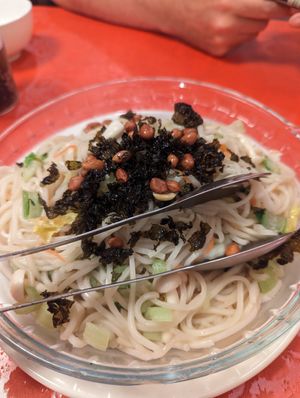 Heng hwa noodles (bit random but nice!) at Eight Treasures Vegetarian 八宝素食馆 in Central Singapore