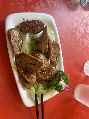   at Eight Treasures Vegetarian 八宝素食馆 in Central Singapore