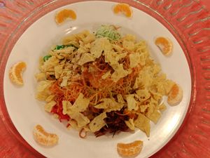 Lucky Yu Sheng. Available only during Chinese New Year period.  at Eight Treasures Vegetarian 八宝素食馆 in Central Singapore