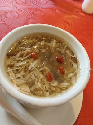 Shark fin Feb 25 at Eight Treasures Vegetarian 八宝素食馆 in Central Singapore