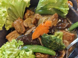 Cedar wood beancurd at Eight Treasures Vegetarian 八宝素食馆 in Central Singapore