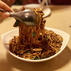 Eefu Noodles at Eight Treasures Vegetarian 八宝素食馆 in Central Singapore
