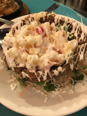 Yam ring  at Eight Treasures Vegetarian 八宝素食馆 in Central Singapore