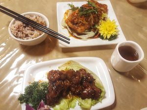 Great Vegan food! at Eight Treasures Vegetarian 八宝素食馆 in Central Singapore