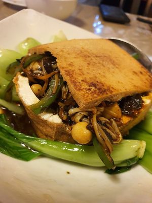 Treasure blood toufu at Eight Treasures Vegetarian 八宝素食馆 in Central Singapore