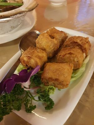 Omnipork "Hay Chor" at Eight Treasures Vegetarian 八宝素食馆 in Central Singapore