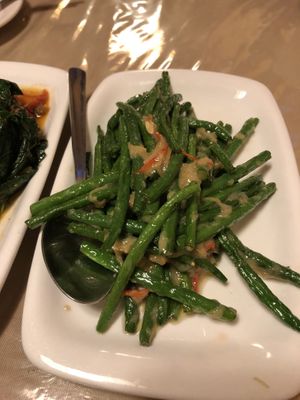 Fermented beancurd long beans at Eight Treasures Vegetarian 八宝素食馆 in Central Singapore