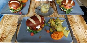 Burger mit Mango-Chutney at lieb.es - Maybe closed in Hannover