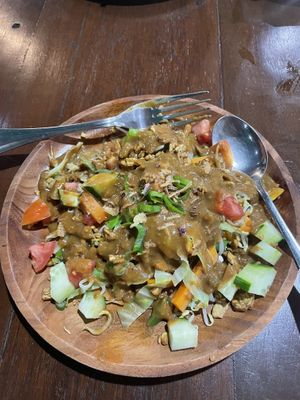 Gado gado without egg  at Soka Warung in Penida Island
