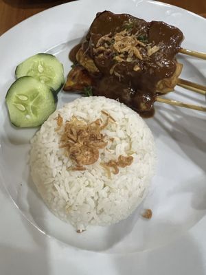 Tempeh Satay  at Soka Warung in Penida Island