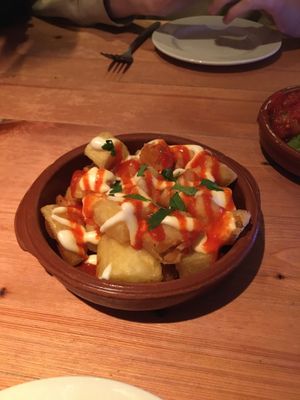 patatas bravas at Bar eS Ambleside in Ambleside