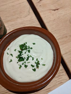 Vegan alioli at Bar eS Ambleside in Ambleside