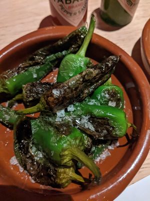 Padron peppers at Bar eS Ambleside in Ambleside