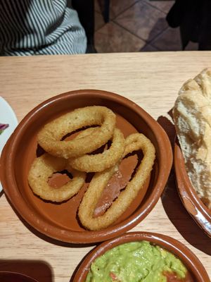 Onion rings at Bar eS Ambleside in Ambleside