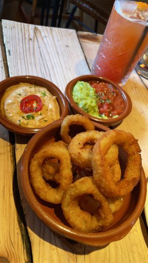 Onion rings with chipotle mayo as an extra  at Bar eS Ambleside in Ambleside