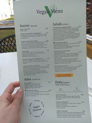 Menu2 at Pizza Express in Paphos