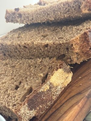 Bread with salted olive oill  at Maiolica in Sifnos