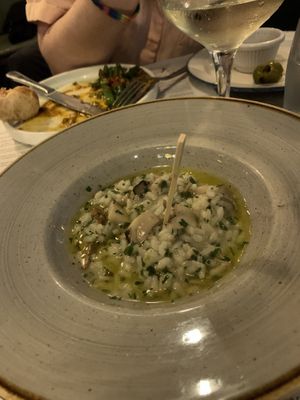 Mushroom risotto   at Salt House Tapas in Liverpool