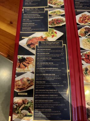 Vegetarian Menu  at Thai by Trio in Los Angeles