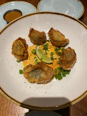 Crispy Dumplings at Fresh Kitchen + Juice Bar in Toronto